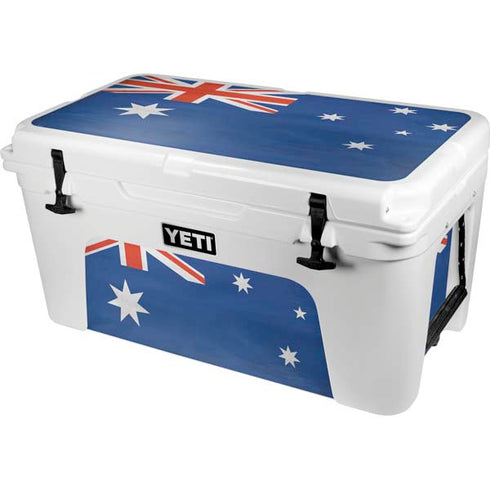 Australia Flag Distressed YETI Tundra 65 Hard Cooler Skin