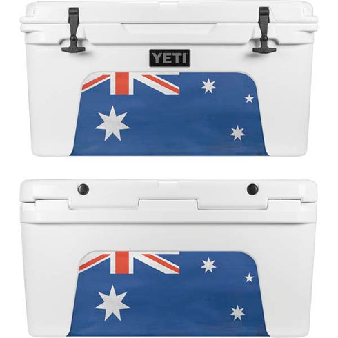 Australia Flag Distressed YETI Tundra 75 Hard Cooler Skin