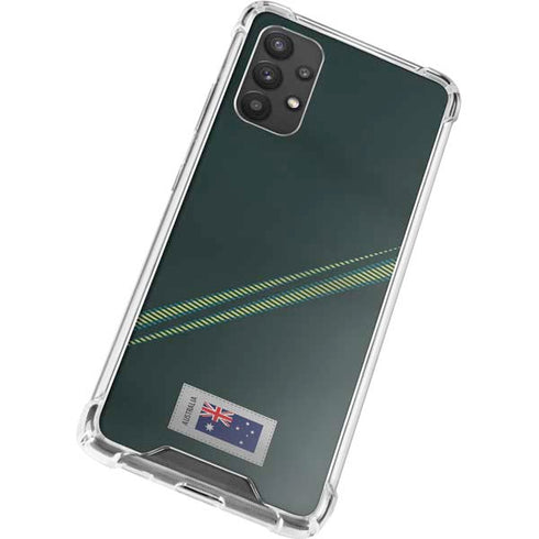 Australia Soccer Flag Galaxy A32 5G Clear Case