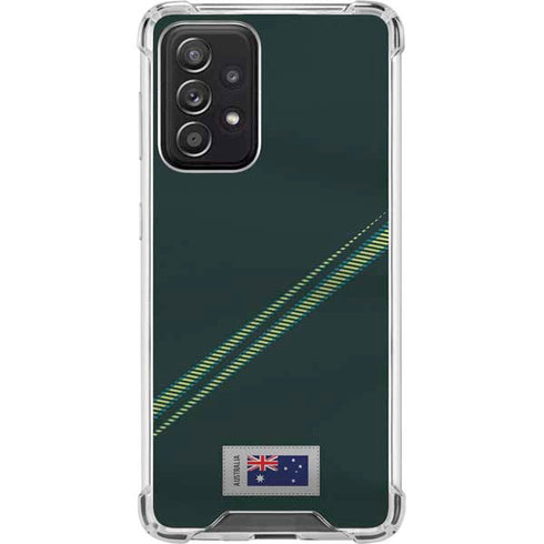 Australia Soccer Flag Galaxy A52 5G Clear Case