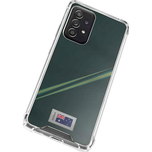 Australia Soccer Flag Galaxy A72 5G Clear Case