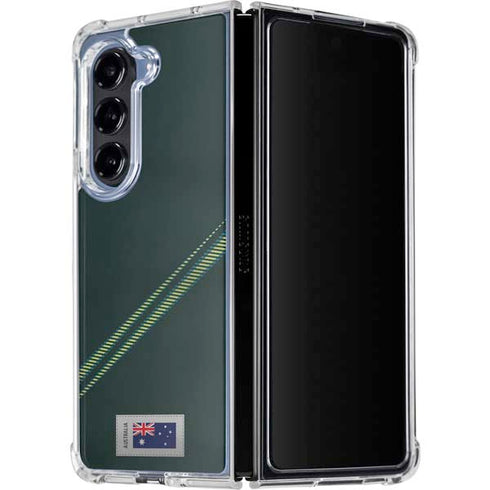 Australia Soccer Flag Galaxy Z Fold5 5G Clear Case