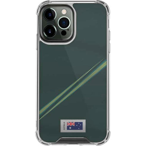 Australia Soccer Flag iPhone 14 Pro Max Clear Case