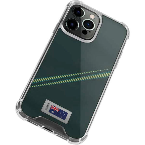 Australia Soccer Flag iPhone 14 Pro Max Clear Case