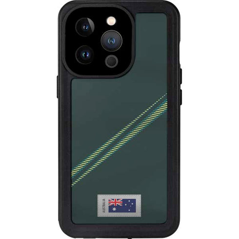 Australia Soccer Flag iPhone 14 Pro Waterproof Case