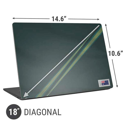 Australia Soccer Flag Universal Laptop 18in (14.6 x 10.6in) Skin