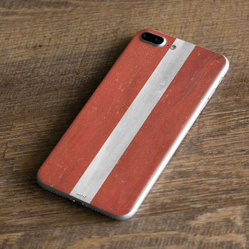 Latvia Flag Distressed iPhone 7 Plus Skin
