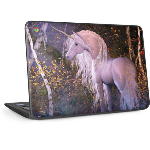 Autumn Glow Unicorn by Laurie Prindle HP Chromebook Skin