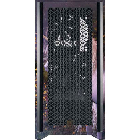 Laurie Prindle Autumn Glow Unicorn Corsair 4000D Tempered Glass Mid-Tower ATX Case Skin