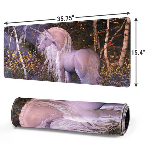 Autumn Glow Unicorn by Laurie Prindle Gaming Mouse Pad