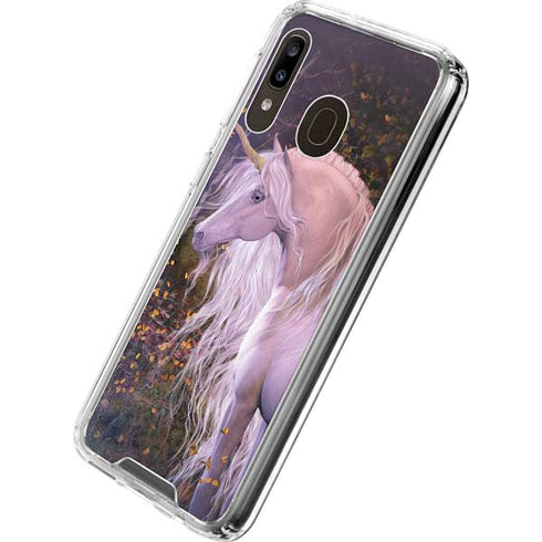 Laurie Prindle Autumn Glow Unicorn Galaxy A30 Clear Case
