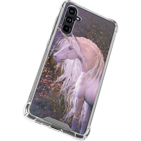 Autumn Glow Unicorn by Laurie Prindle Galaxy A54 5G Clear Case
