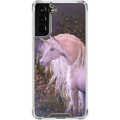 Laurie Prindle Autumn Glow Unicorn Galaxy S22 Plus Clear Case