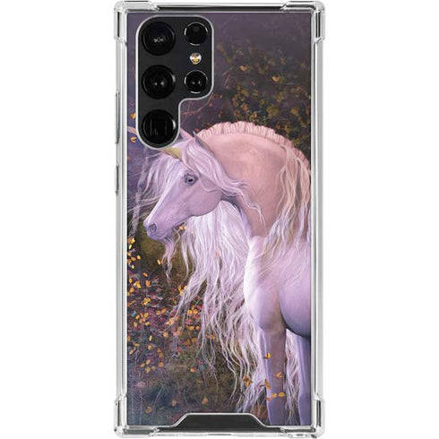 Laurie Prindle Autumn Glow Unicorn Galaxy S22 Ultra Clear Case