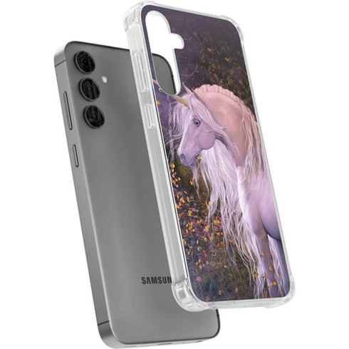 Autumn Glow Unicorn by Laurie Prindle Galaxy S24 Plus Clear Case