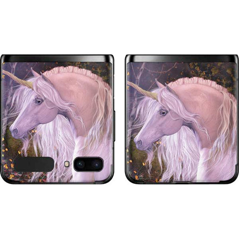 Laurie Prindle Autumn Glow Unicorn Galaxy Z Flip Skin