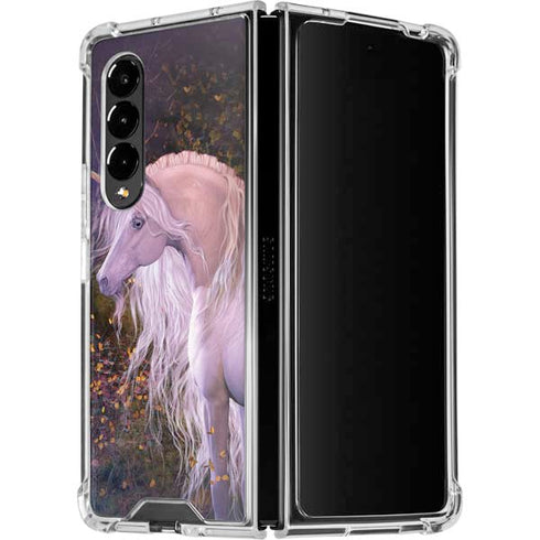 Laurie Prindle Autumn Glow Unicorn Galaxy Z Fold4 5G Clear Case