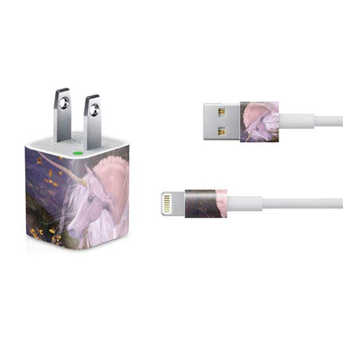 Laurie Prindle Autumn Glow Unicorn iPhone Charger (5W USB) Skin