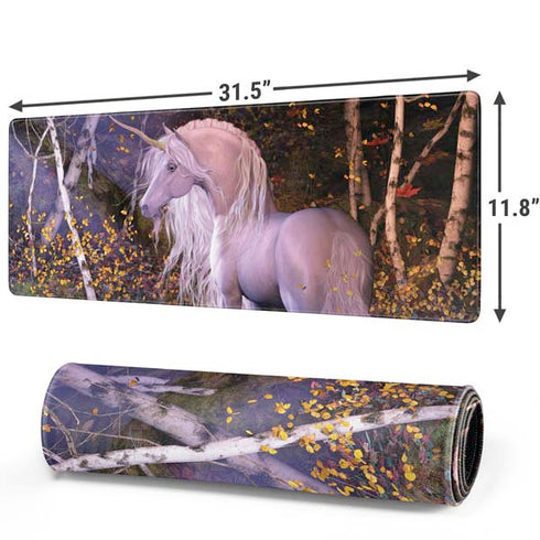 Autumn Glow Unicorn by Laurie Prindle Gaming Mouse Pad