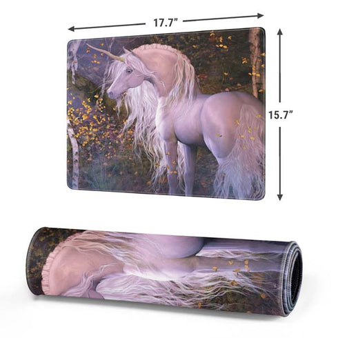 Autumn Glow Unicorn by Laurie Prindle Gaming Mouse Pad