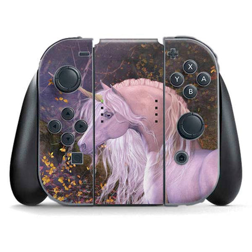 Autumn Glow Unicorn by Laurie Prindle Nintendo Switch (2017-2021) Joy-Con Controller Skin