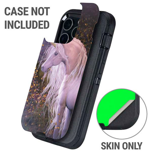 Autumn Glow Unicorn by Laurie Prindle Otterbox Defender iPhone Skin