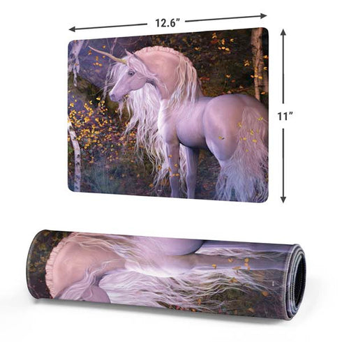 Autumn Glow Unicorn by Laurie Prindle Gaming Mouse Pad
