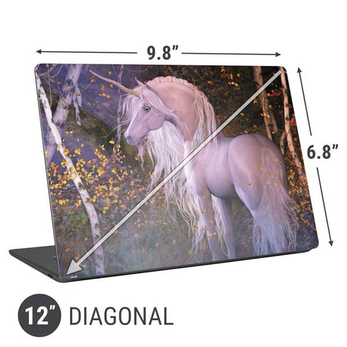 Laurie Prindle Autumn Glow Unicorn Universal Laptop 12in (9.8 x 6.8in) Skin