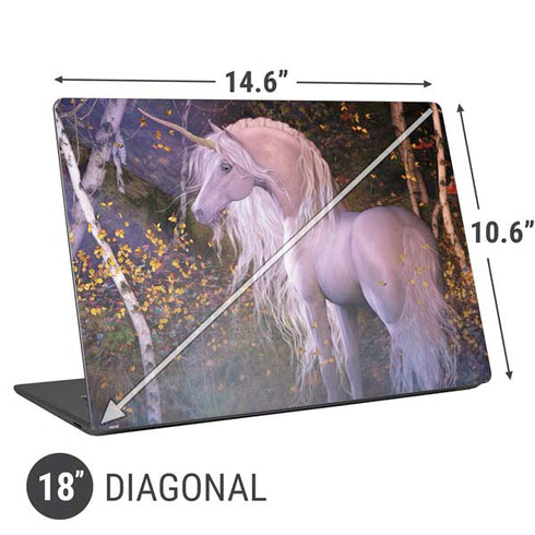 Laurie Prindle Autumn Glow Unicorn Universal Laptop 18in (14.6 x 10.6in) Skin