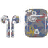 Autumn Grey Floral Apple AirPods Skin