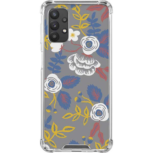 Autumn Grey Floral Galaxy A32 5G Clear Case