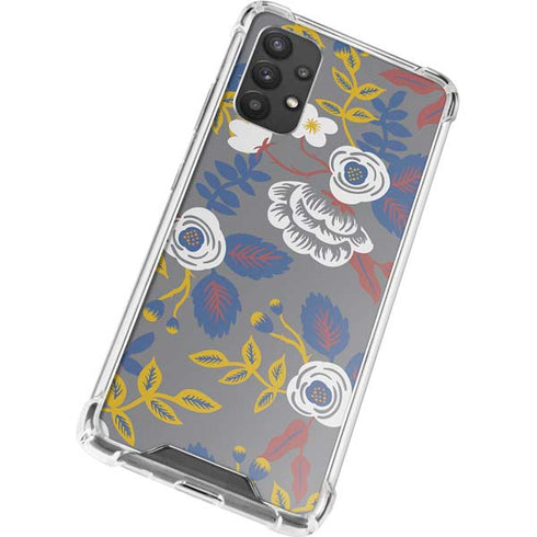 Autumn Grey Floral Galaxy A32 5G Clear Case