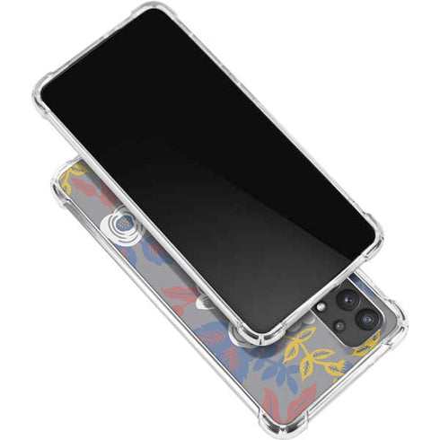 Autumn Grey Floral Galaxy A32 5G Clear Case