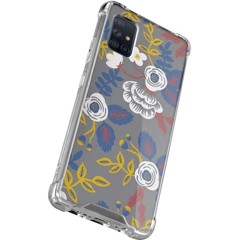 Autumn Grey Floral Galaxy A51 5G Clear Case