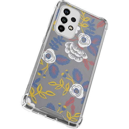 Autumn Grey Floral Galaxy A53 5G Clear Case