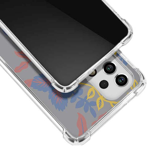 Autumn Grey Floral Galaxy A53 5G Clear Case