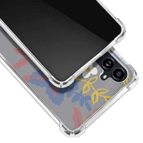 Autumn Grey Floral Galaxy A54 5G Clear Case
