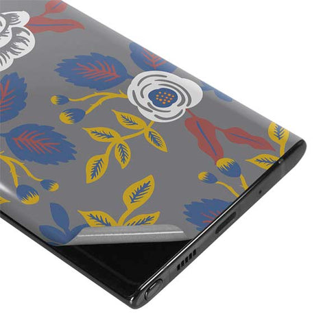 Autumn Grey Floral Galaxy Note 10 Plus Skin