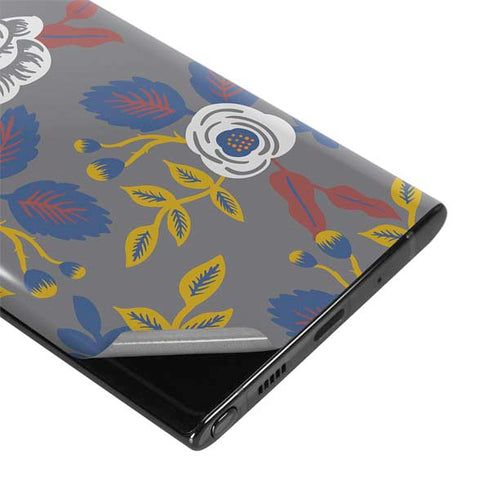 Autumn Grey Floral Galaxy Note 10 Skin