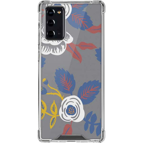 Autumn Grey Floral Galaxy Note20 5G Clear Case
