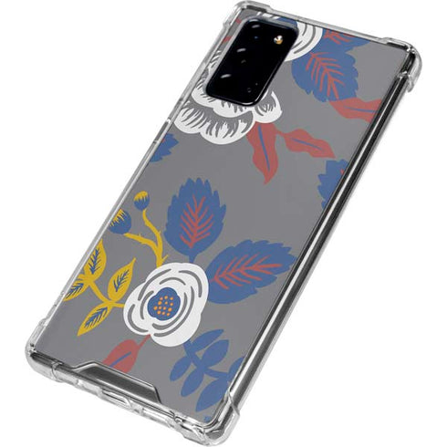 Autumn Grey Floral Galaxy Note20 5G Clear Case