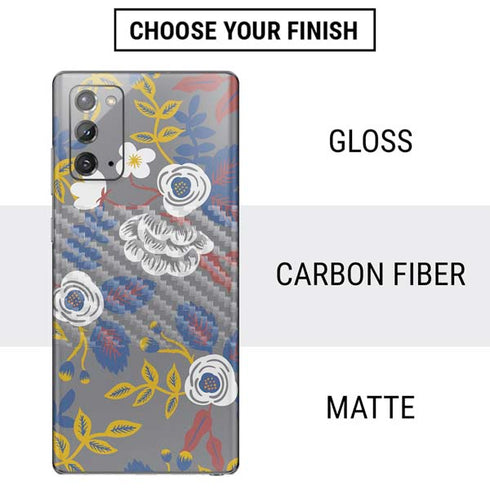Autumn Grey Floral Galaxy Note20 5G Skin