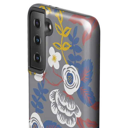 Autumn Grey Floral Galaxy S21 FE Pro Case
