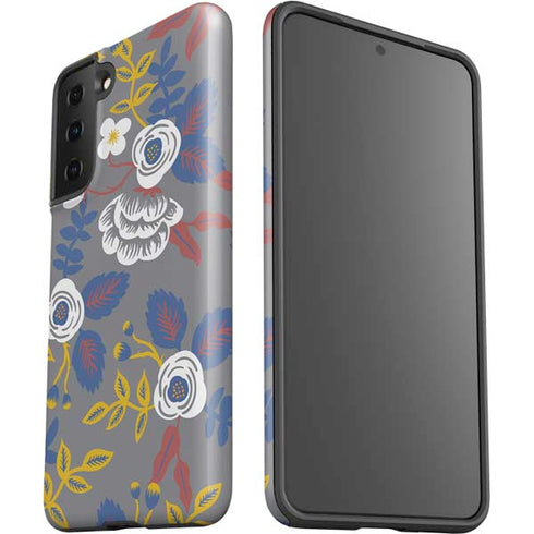 Autumn Grey Floral Galaxy S21 FE Pro Case