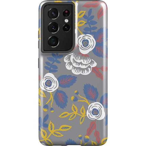 Autumn Grey Floral Galaxy S21 Ultra 5G Pro Case