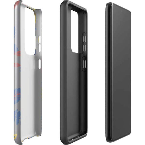 Autumn Grey Floral Galaxy S21 Ultra 5G Pro Case