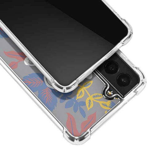 Autumn Grey Floral Galaxy S22 Plus Clear Case