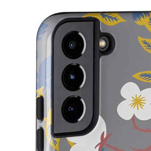 Autumn Grey Floral Galaxy S22 Plus Pro Case