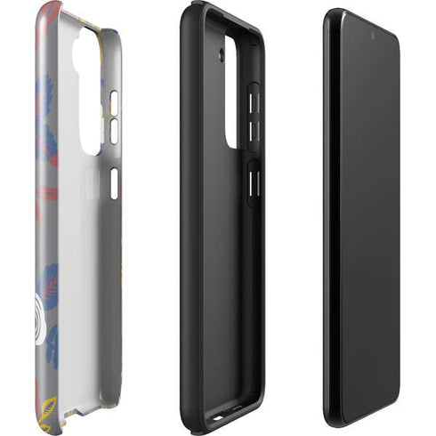 Autumn Grey Floral Galaxy S22 Plus Pro Case