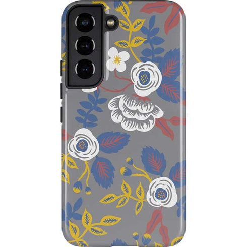 Autumn Grey Floral Galaxy S22 Pro Case